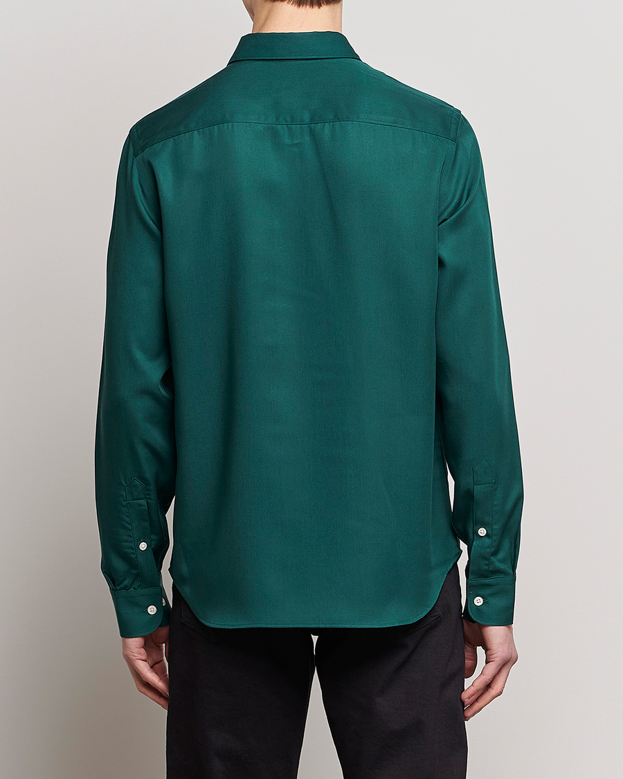Herr | Skjortor | J.Lindeberg | Slim Fit Comfort Tencel Shirt Rain Forest