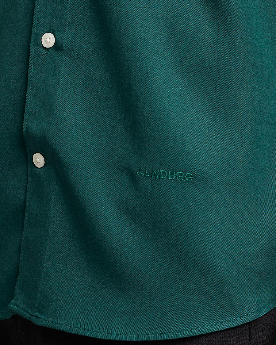 Herr | Skjortor | J.Lindeberg | Slim Fit Comfort Tencel Shirt Rain Forest