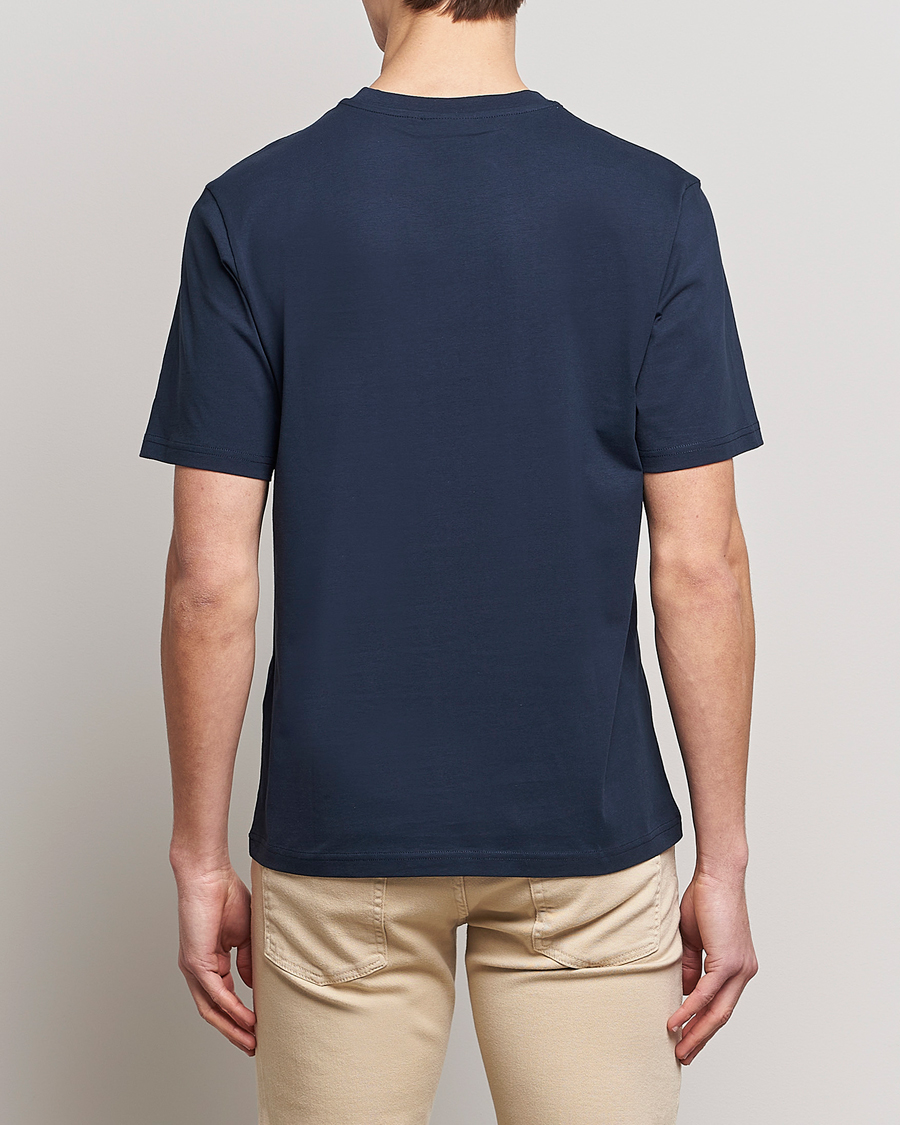 Herr | T-Shirts | J.Lindeberg | Dale Organic Cotton Patch T-Shirt Navy
