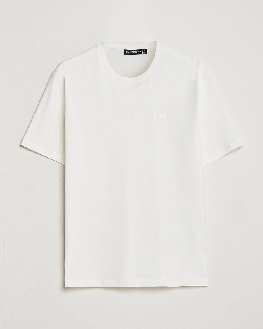 Herr | T-Shirts | J.Lindeberg | Dale Organic Cotton Patch T-Shirt Cloud White