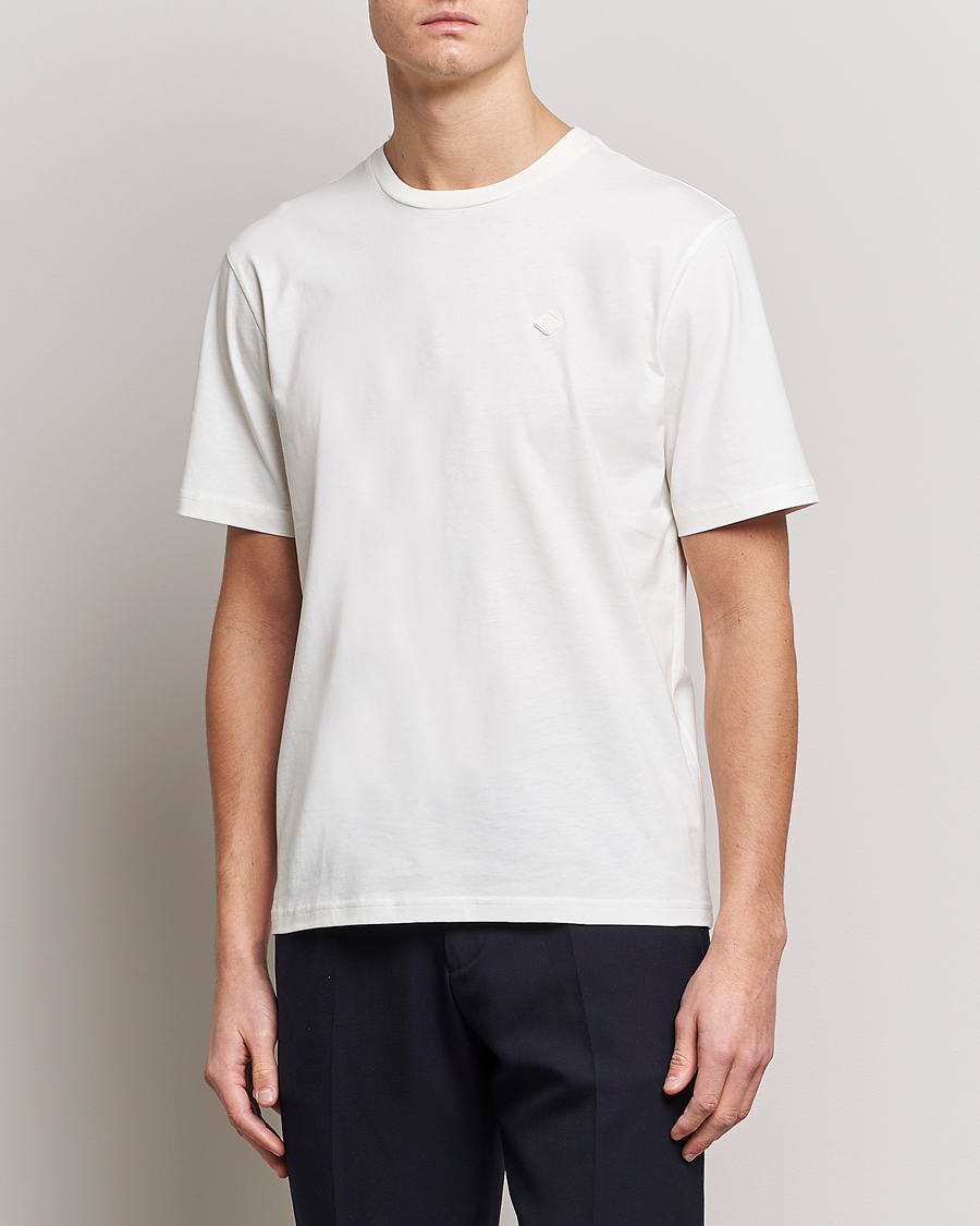 Herr | Kortärmade t-shirts | J.Lindeberg | Dale Organic Cotton Patch T-Shirt Cloud White