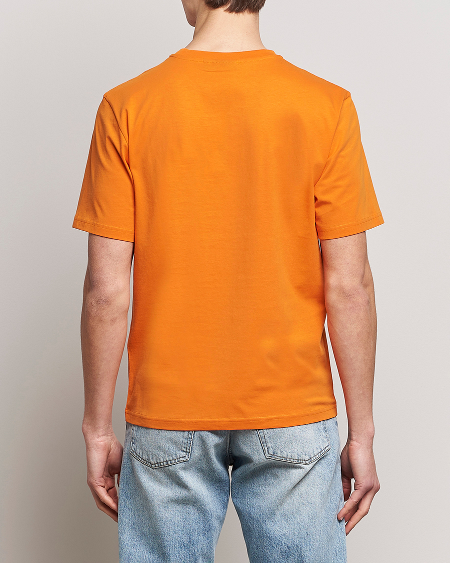 Herr | T-Shirts | J.Lindeberg | Dale Organic Cotton Patch T-Shirt Russet Orange