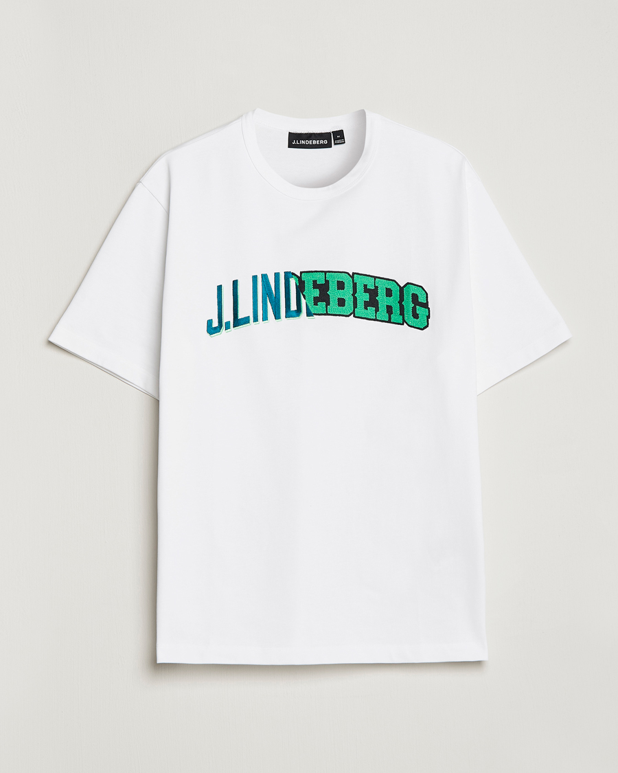Herr | T-Shirts | J.Lindeberg | Camilo Graphic Heavy T-Shirt White