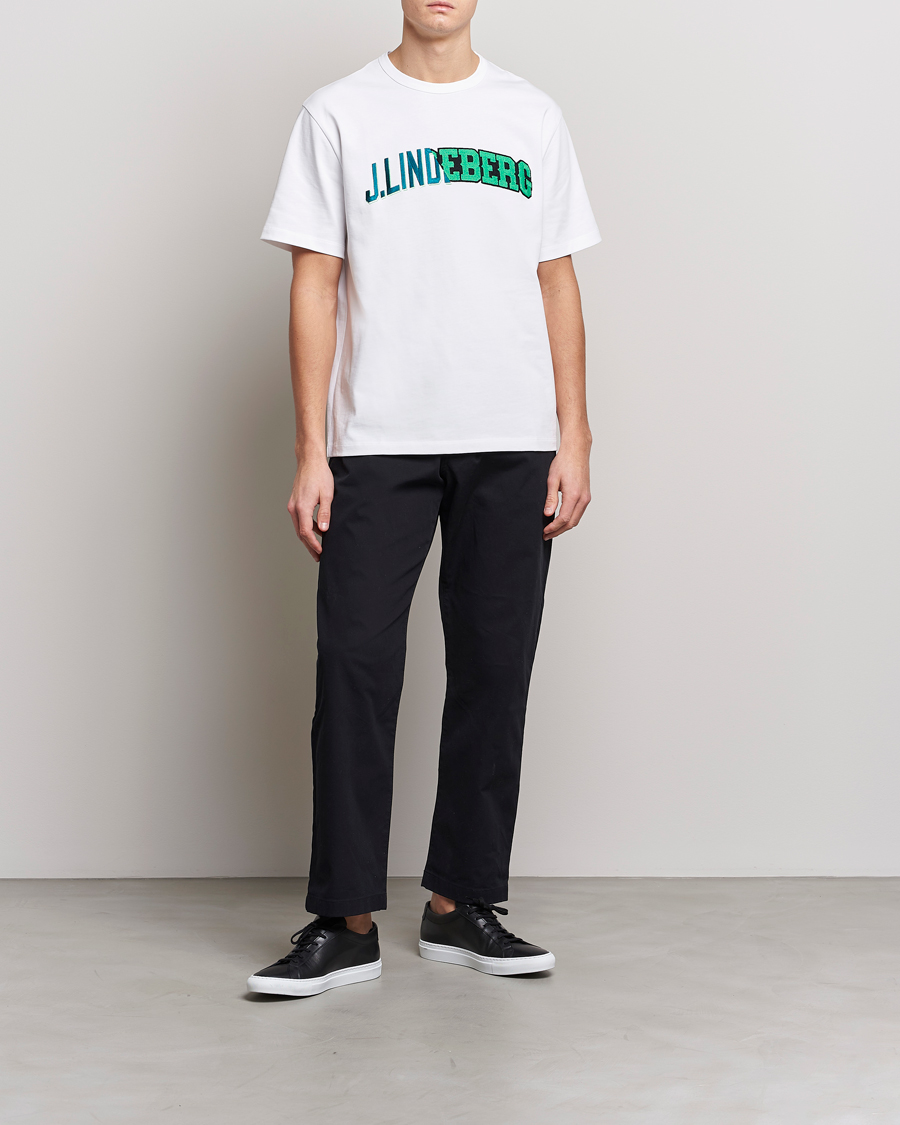 Herr | T-Shirts | J.Lindeberg | Camilo Graphic Heavy T-Shirt White