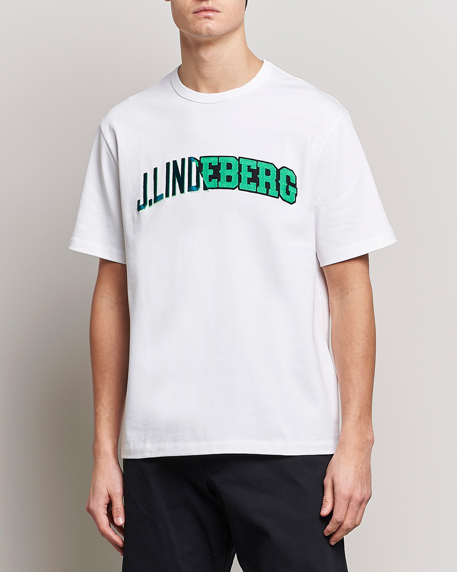 Herr | J.Lindeberg | J.Lindeberg | Camilo Graphic Heavy T-Shirt White