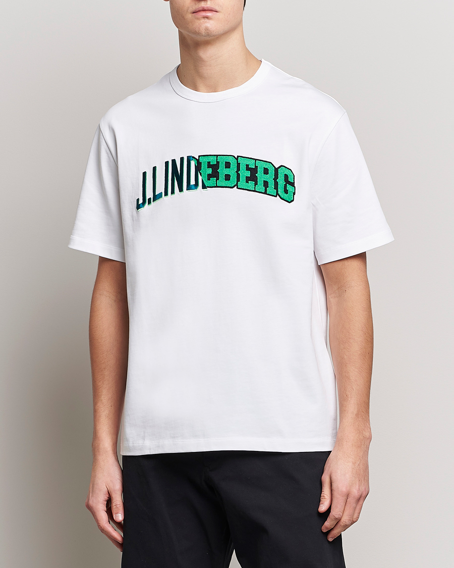 Herr | T-Shirts | J.Lindeberg | Camilo Graphic Heavy T-Shirt White