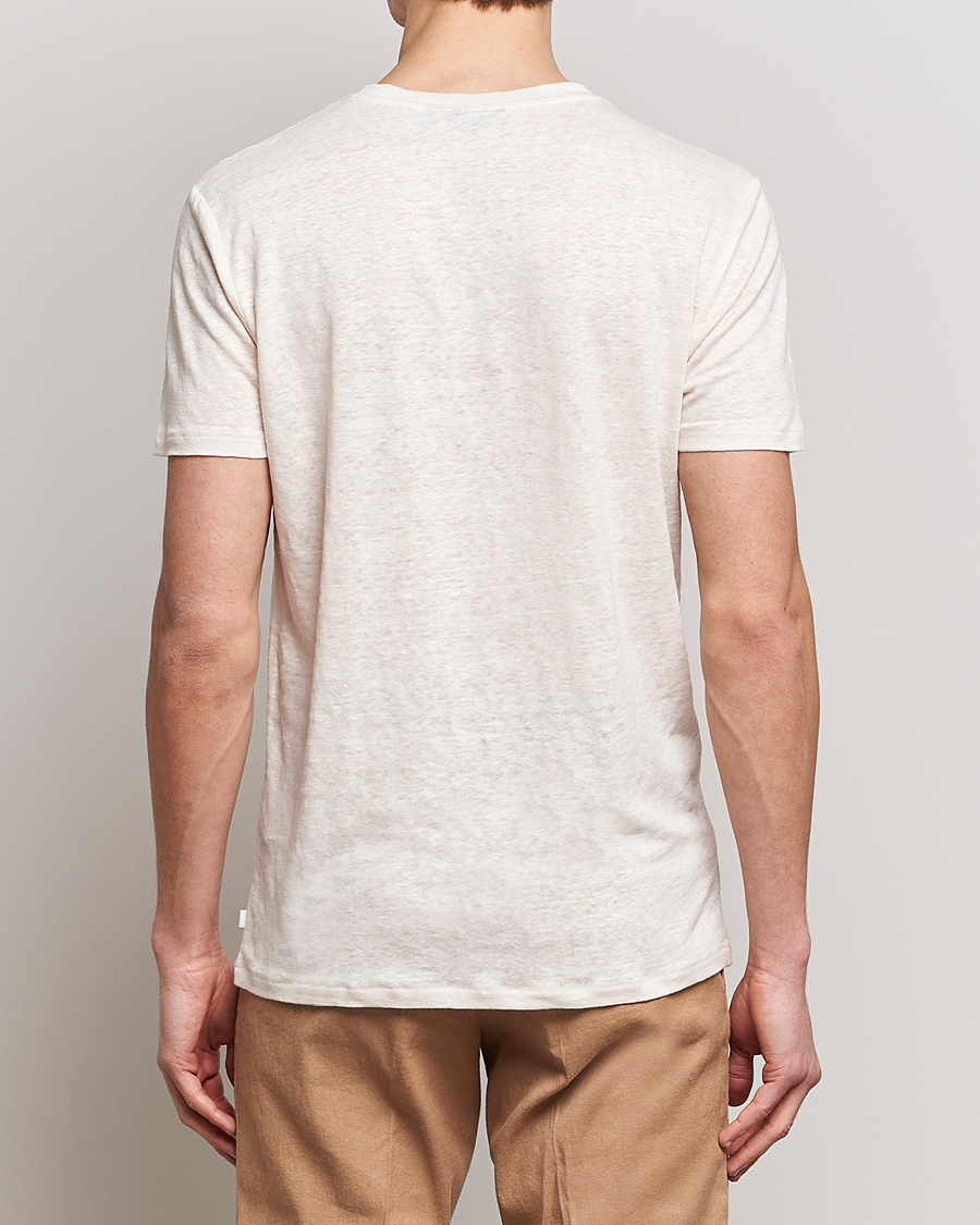 Herr | T-Shirts | J.Lindeberg | Coma Linen Tee Turtledove
