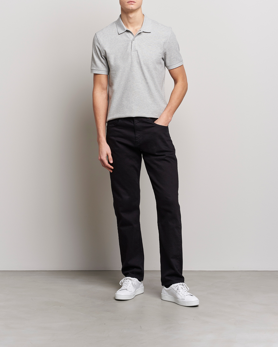 Herr | Pikéer | J.Lindeberg | Troy Clean Polo Light Grey Melange