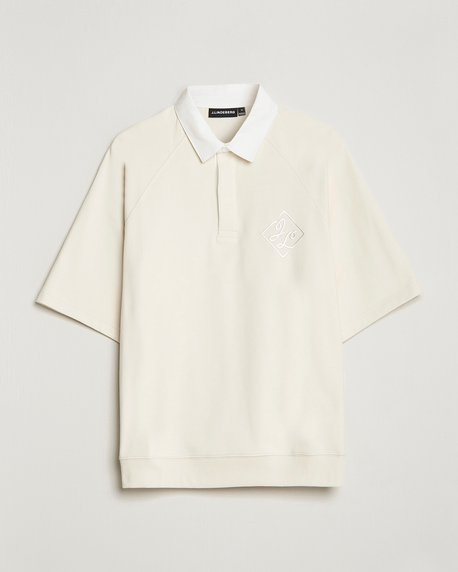 Herr | Pikéer | J.Lindeberg | Roman Short Sleeve Rugby Jersey Polo Turtledove