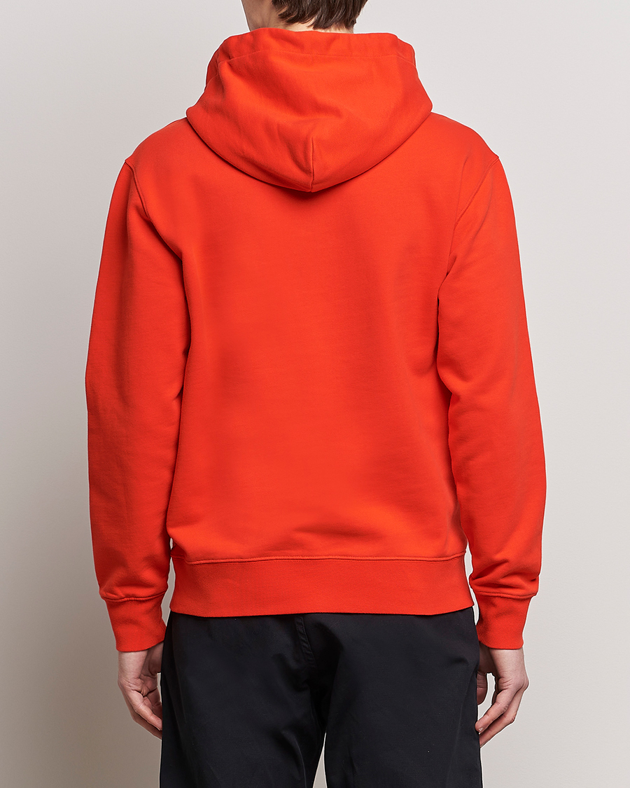Herr | Tröjor | J.Lindeberg | Chip Cotton Hoodie Fiery Red