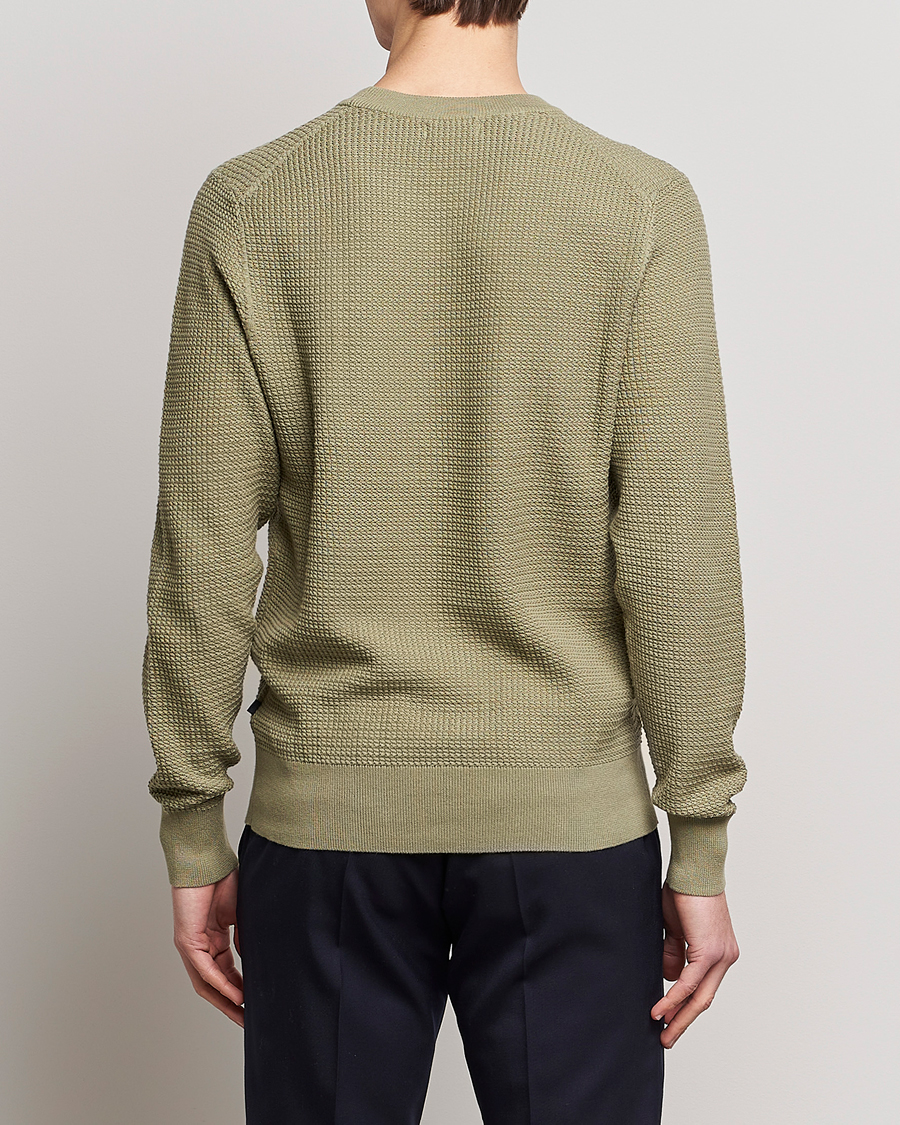 Herr | Tröjor | J.Lindeberg | Arthur Structure Organic Cotton Crew Neck Aloe