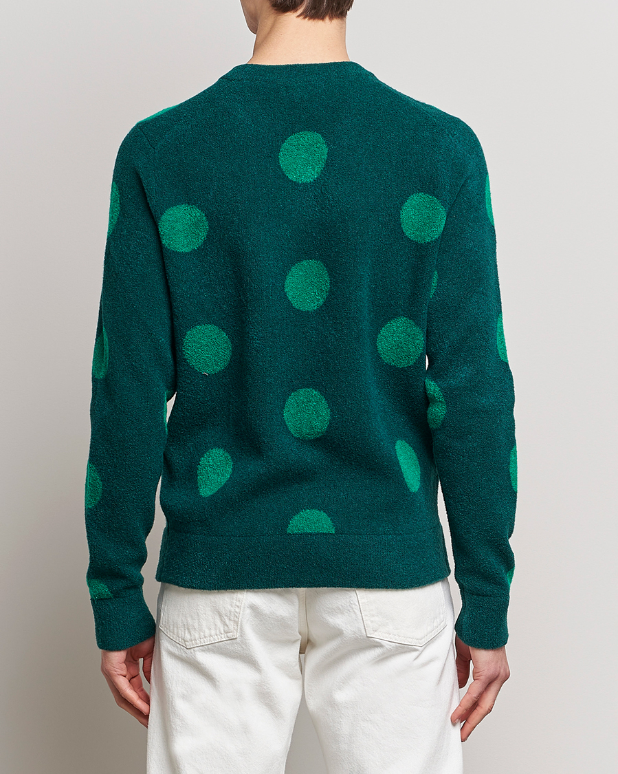 Herr | Tröjor | J.Lindeberg | Dotte Hairy Jacquard Crewneck Rain Forest