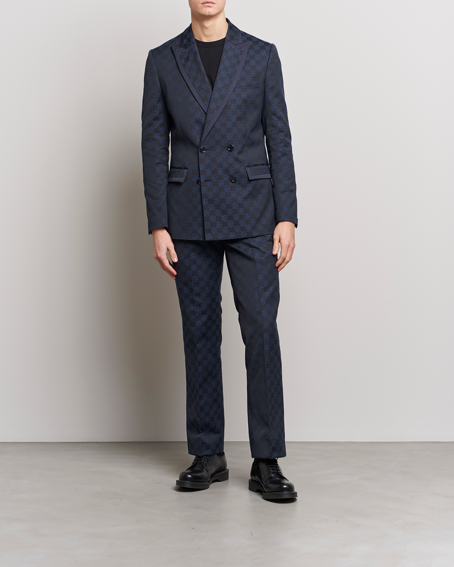 Herr | Byxor | J.Lindeberg | Gomor JL Jacquard Trousers Navy