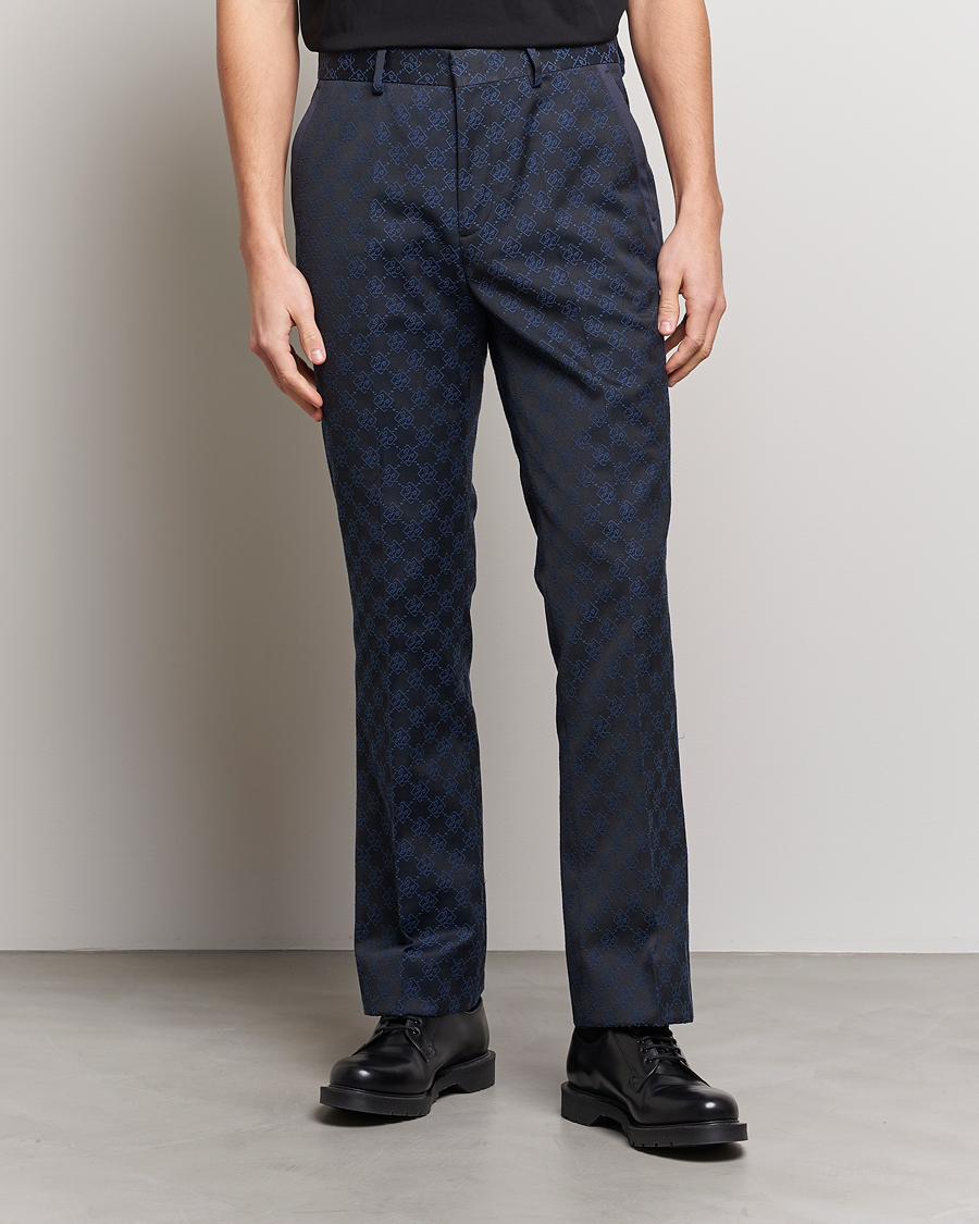 Herr | Uddabyxor | J.Lindeberg | Gomor JL Jacquard Trousers Navy