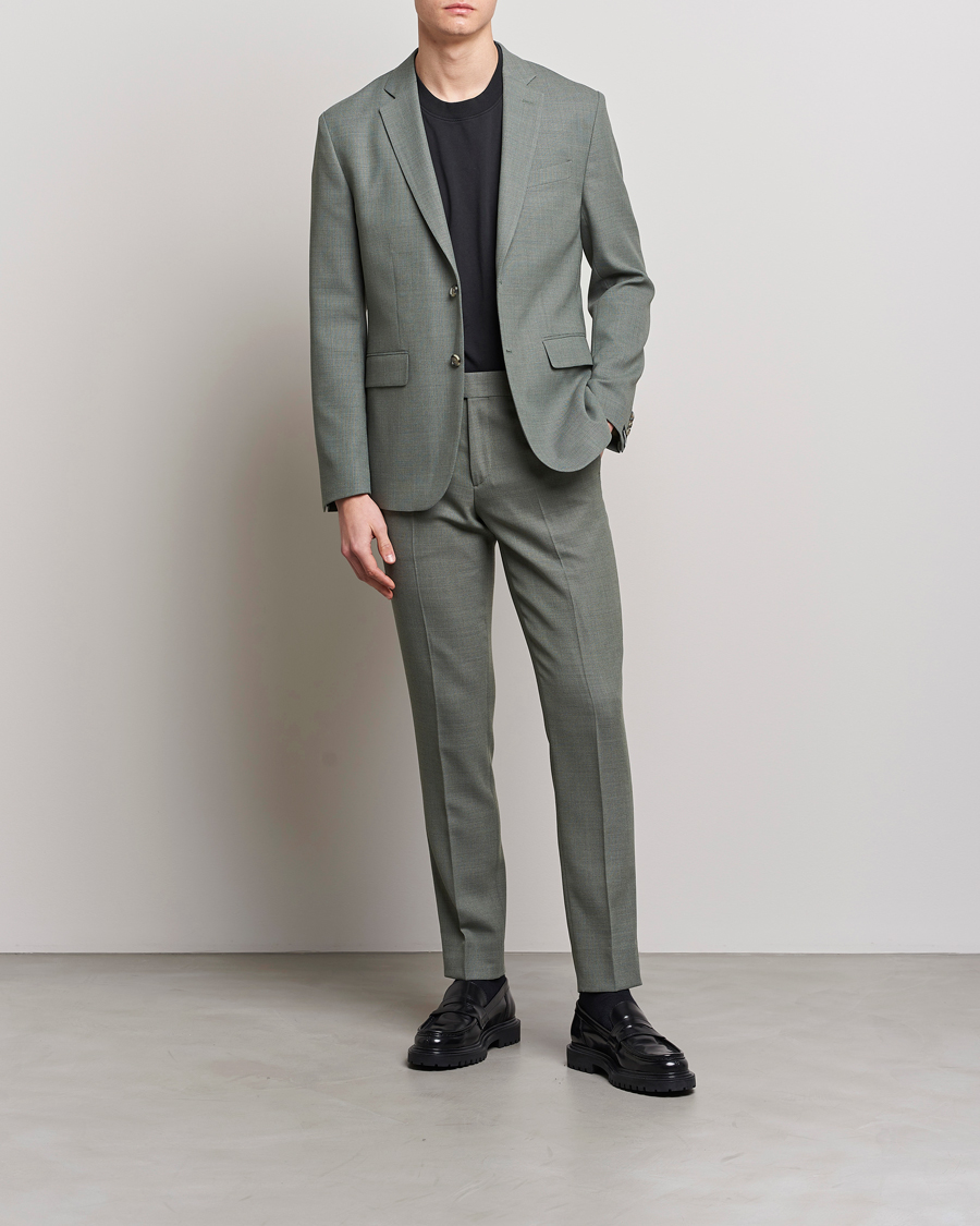 Herr | Kavajer | J.Lindeberg | Hopper Active Hopsack Blazer Aloe