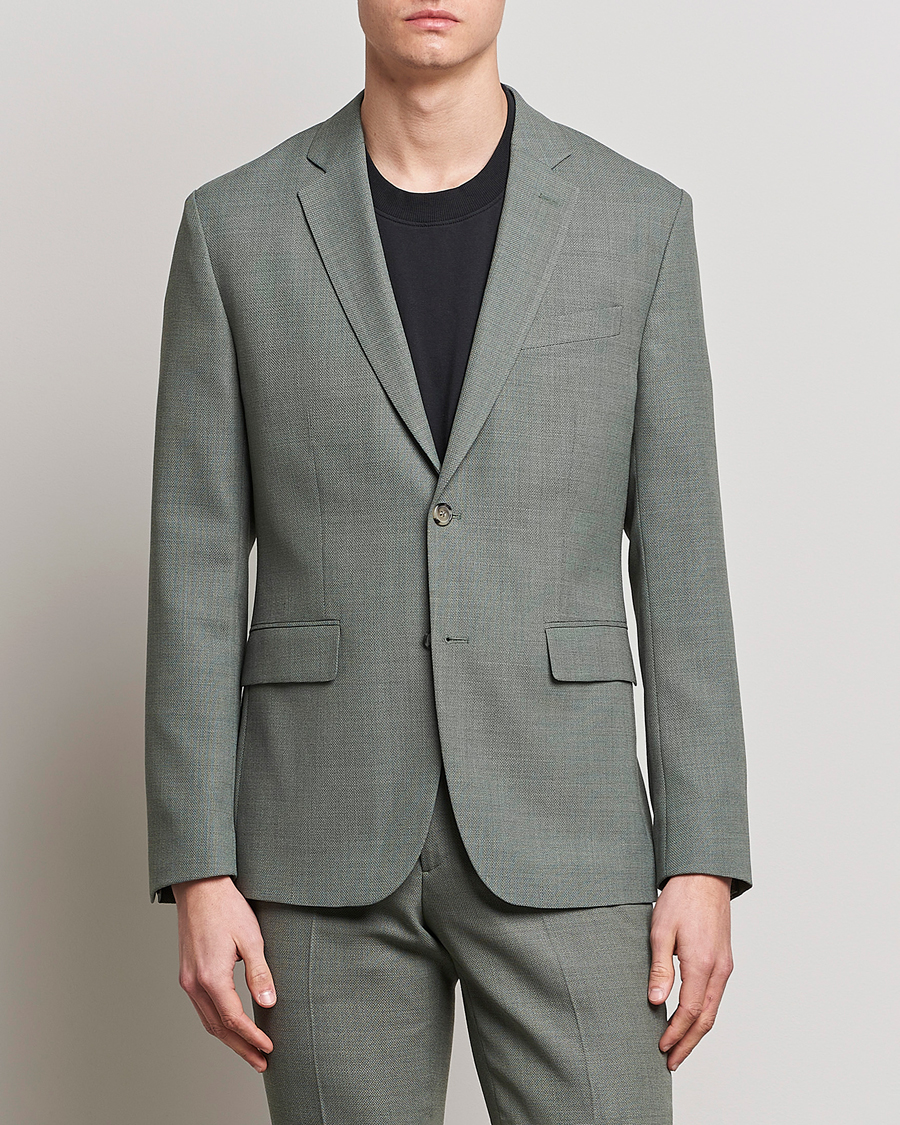 Herr | Kavajer | J.Lindeberg | Hopper Active Hopsack Blazer Aloe