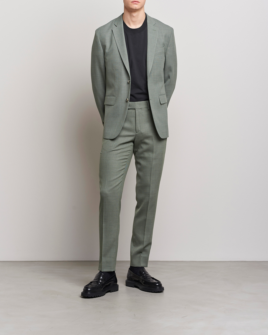 Herr | Byxor | J.Lindeberg | Grant Active Hopsack Pants Aloe
