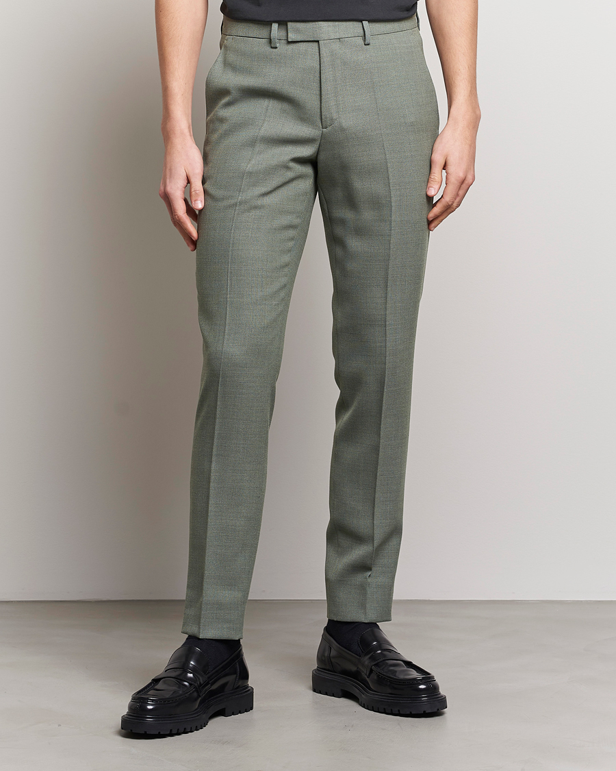 Herr | Byxor | J.Lindeberg | Grant Active Hopsack Pants Aloe