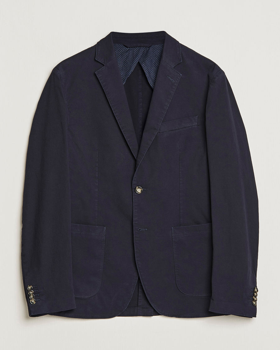 Herr | Kavajer | J.Lindeberg | Hopper Cotton Garment Dye Blazer Navy