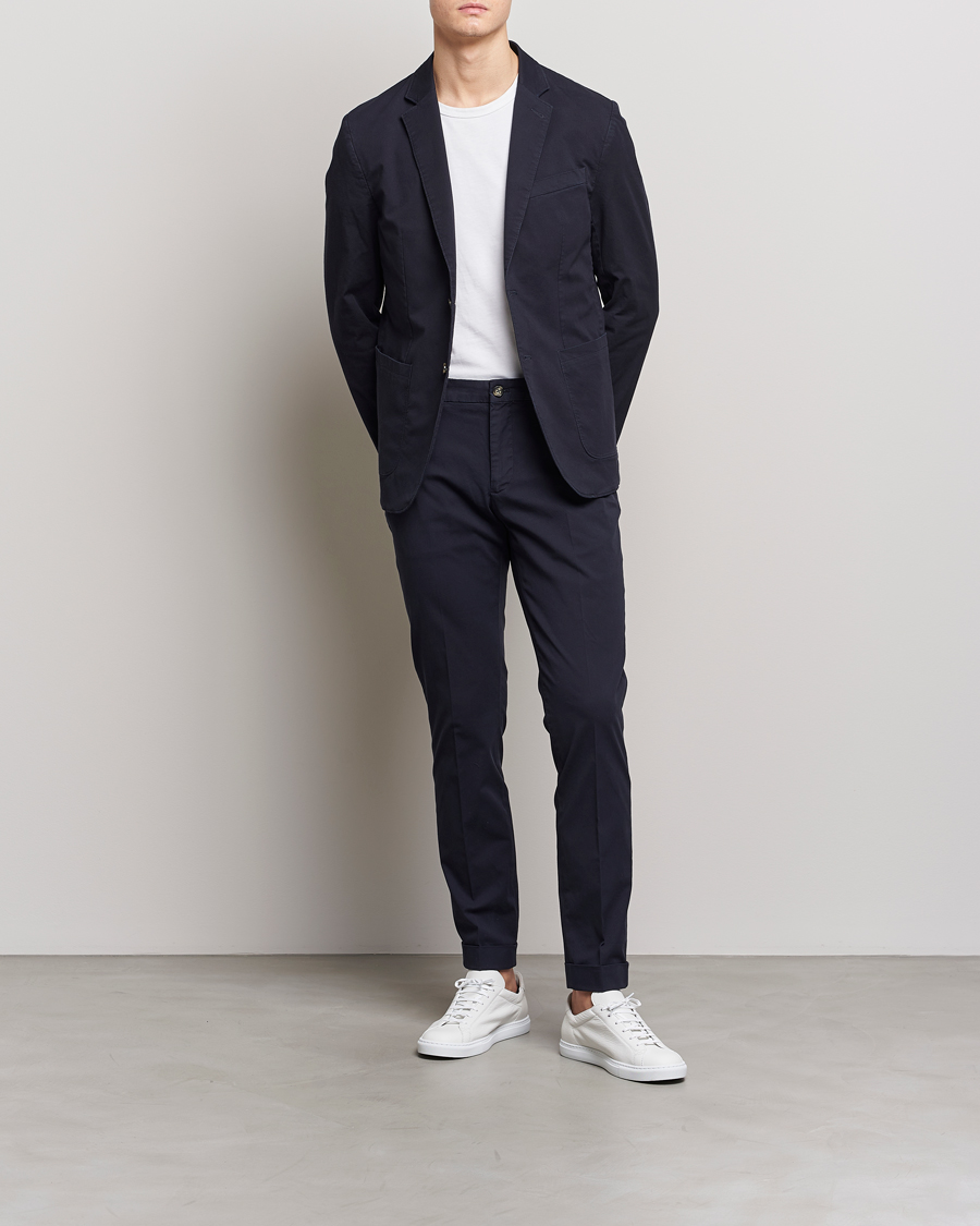 Herr | Kavajer | J.Lindeberg | Hopper Cotton Garment Dye Blazer Navy