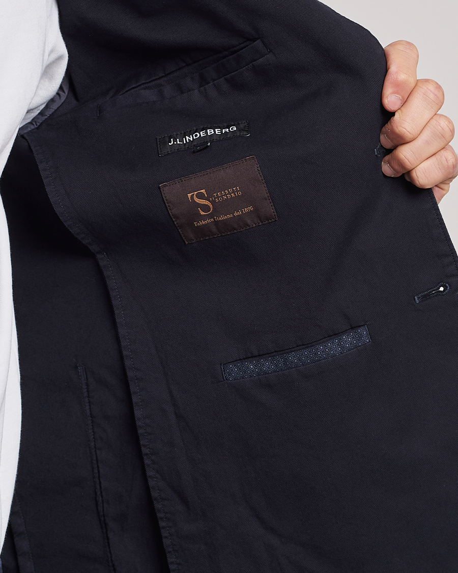 Herr | Kavajer | J.Lindeberg | Hopper Cotton Garment Dye Blazer Navy