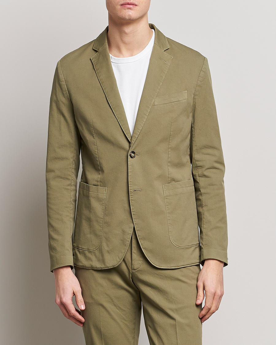 Herr | Kavajer | J.Lindeberg | Hopper Cotton Garment Dye Blazer Aloe