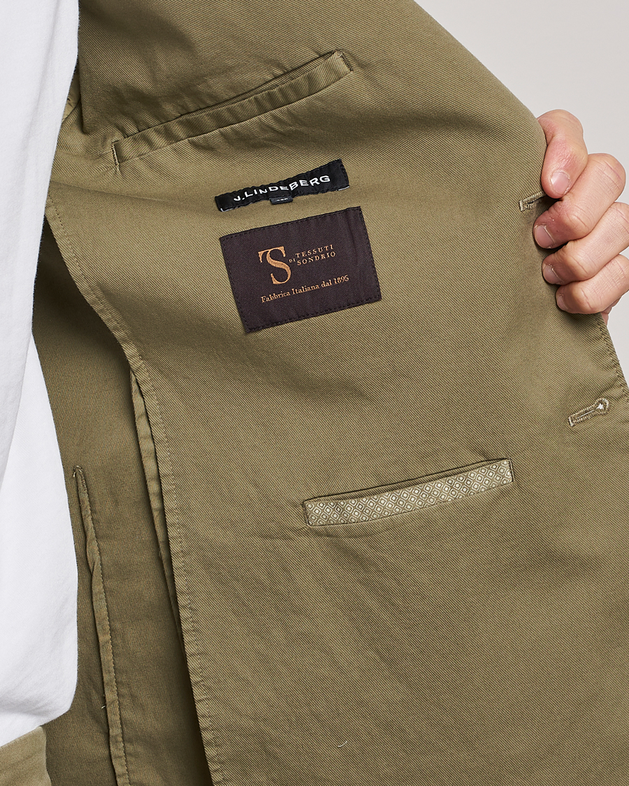 Herr | Kavajer | J.Lindeberg | Hopper Cotton Garment Dye Blazer Aloe