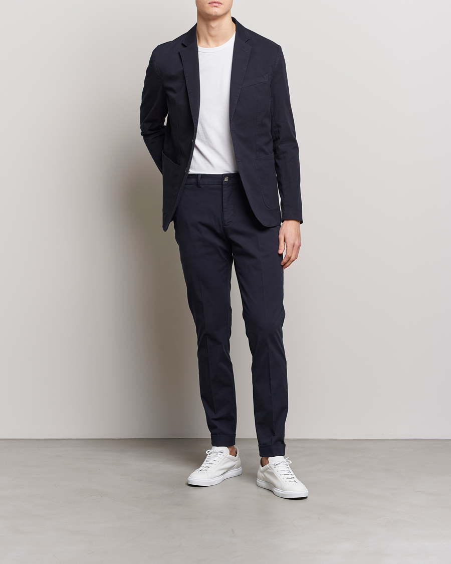 Herr | Byxor | J.Lindeberg | Grant Cotton Garment Dye Pants Navy