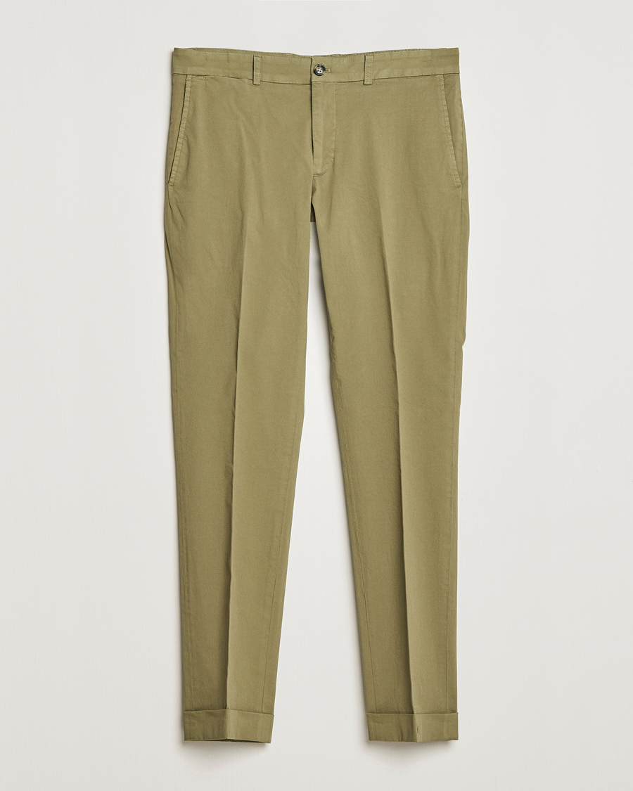 Herr | Byxor | J.Lindeberg | Grant Cotton Garment Dye Pants Aloe
