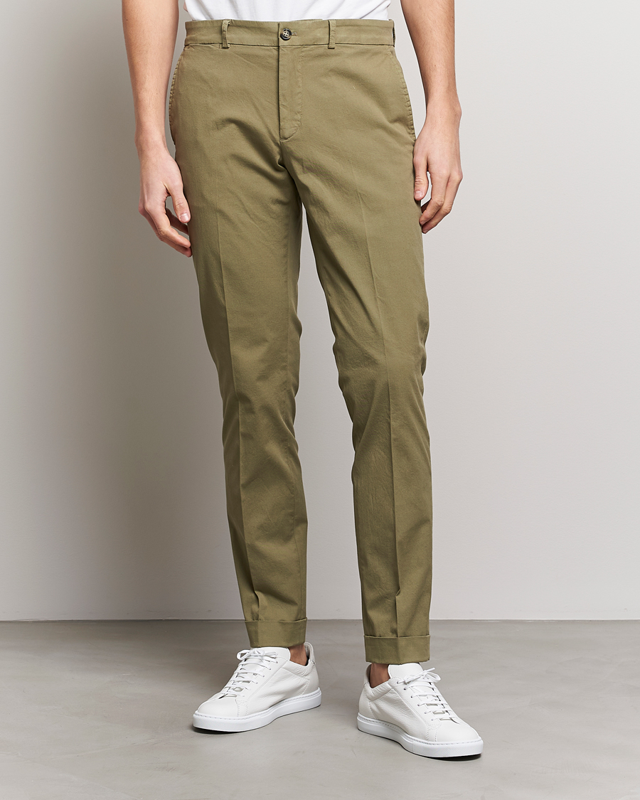 Herr | Byxor | J.Lindeberg | Grant Cotton Garment Dye Pants Aloe