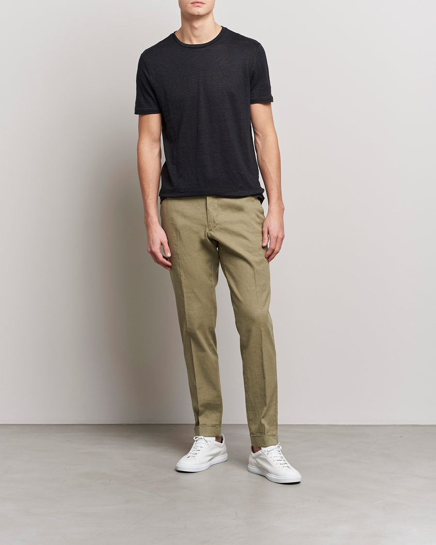 Herr | Byxor | J.Lindeberg | Grant Stretch Cotton/Linen Trousers Aloe