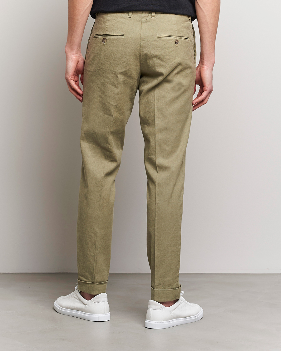 Herr | Byxor | J.Lindeberg | Grant Stretch Cotton/Linen Trousers Aloe