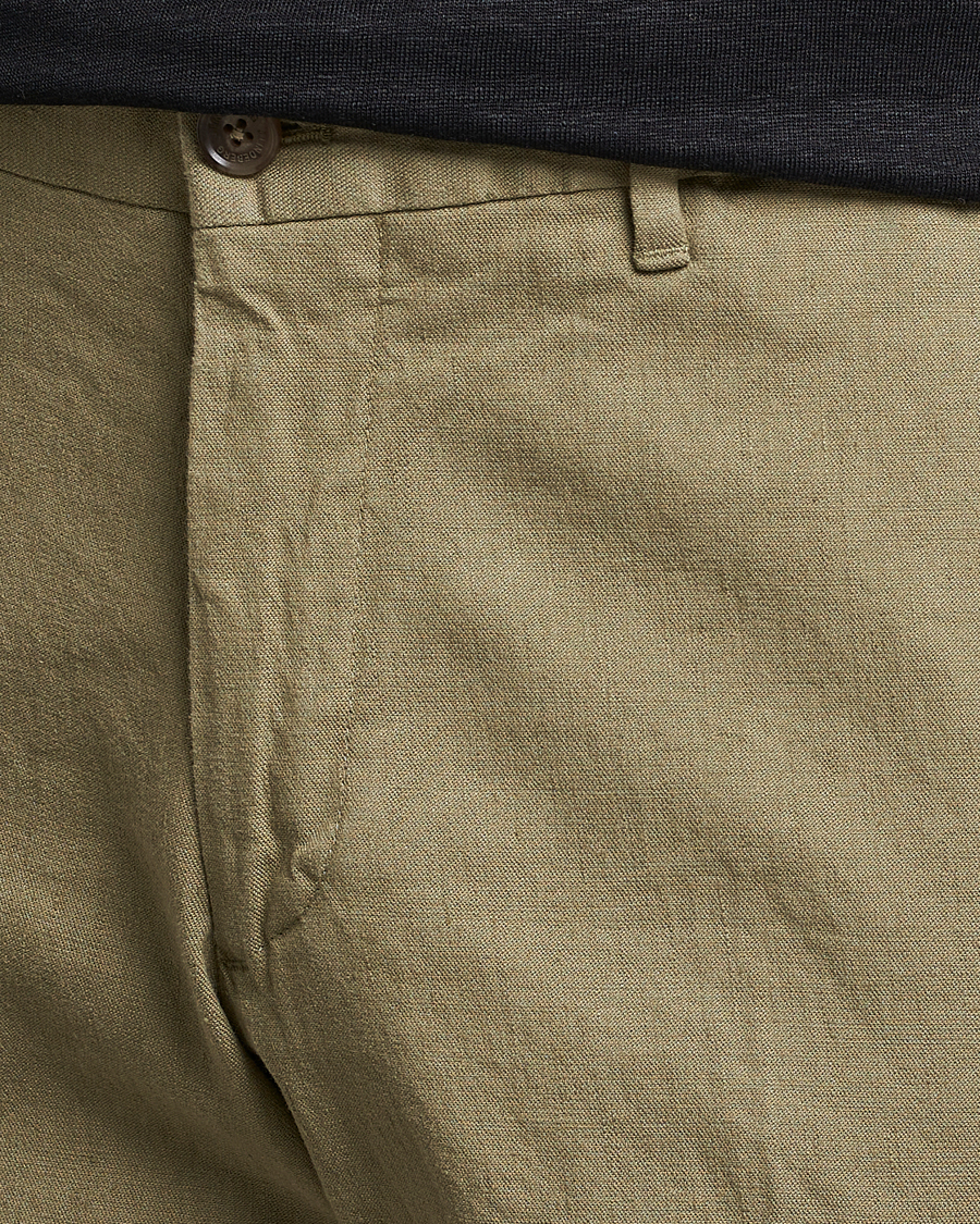 Herr | Byxor | J.Lindeberg | Grant Stretch Cotton/Linen Trousers Aloe