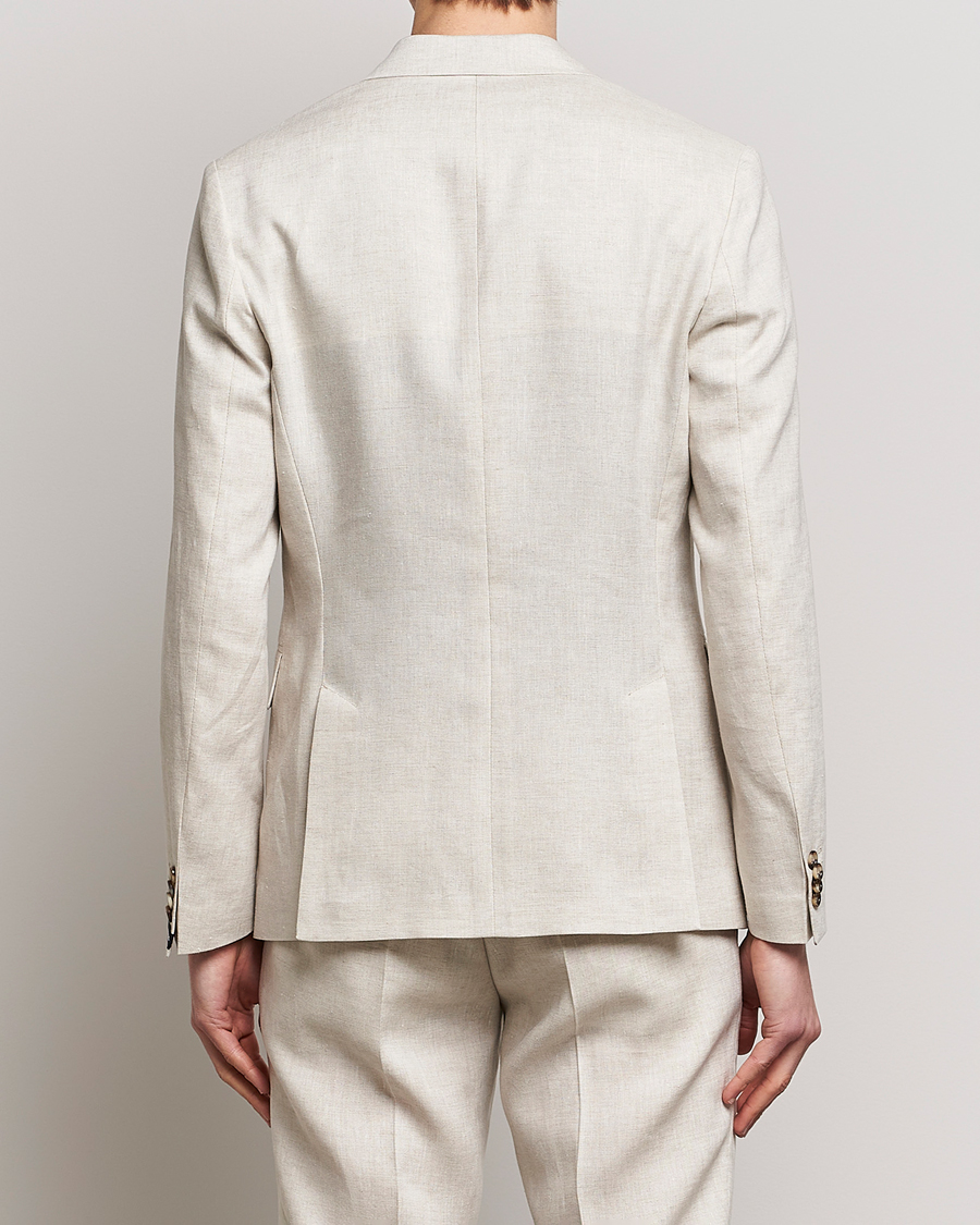 Herr | Kavajer | J.Lindeberg | Hopper Super Linen Blazer Safari Beige