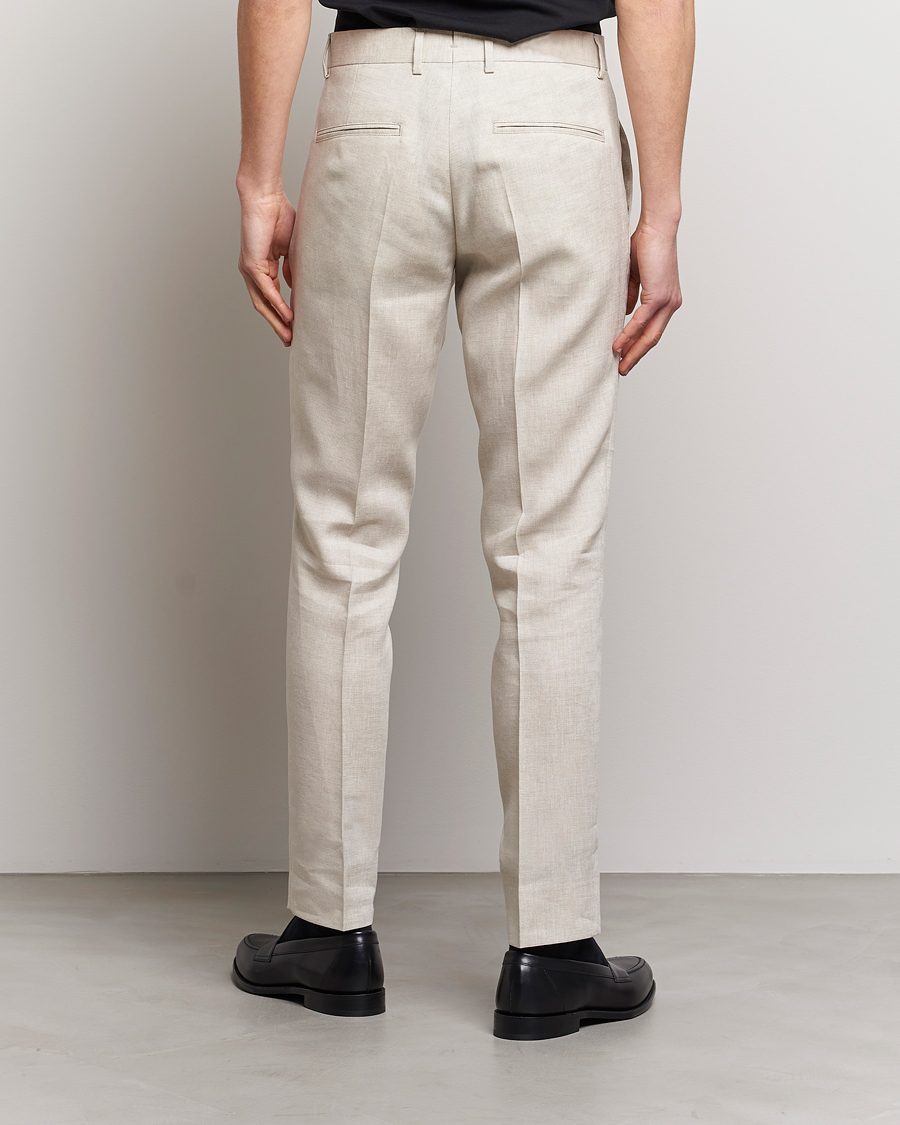Herr | Byxor | J.Lindeberg | Grant Super Linen Trousers Safari Beige