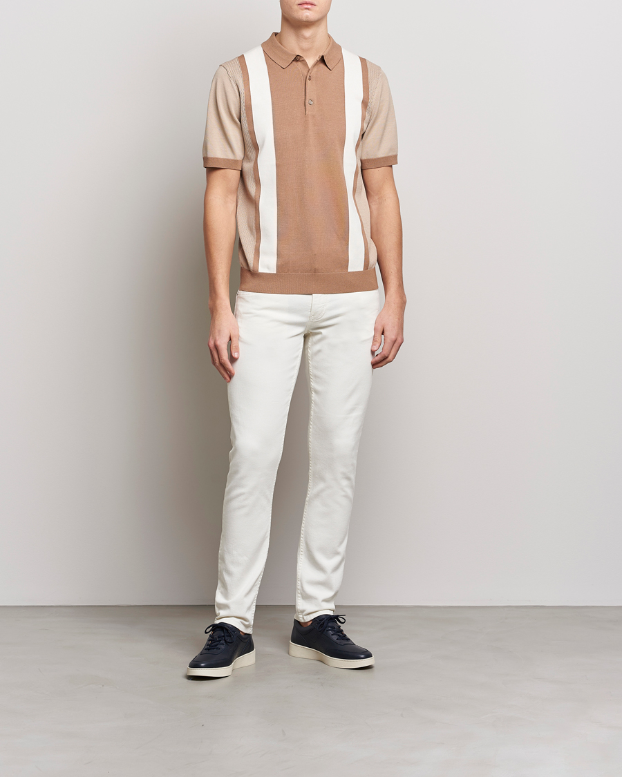 Herr | Byxor | J.Lindeberg | Jay Solid Stretch 5-Pocket Trousers Cloud White