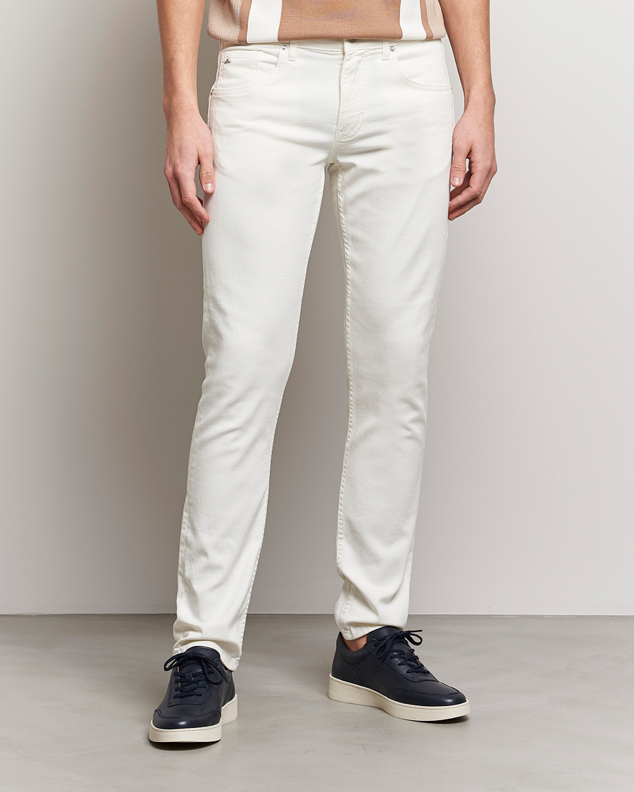 Herr | J.Lindeberg | J.Lindeberg | Jay Solid Stretch 5-Pocket Trousers Cloud White
