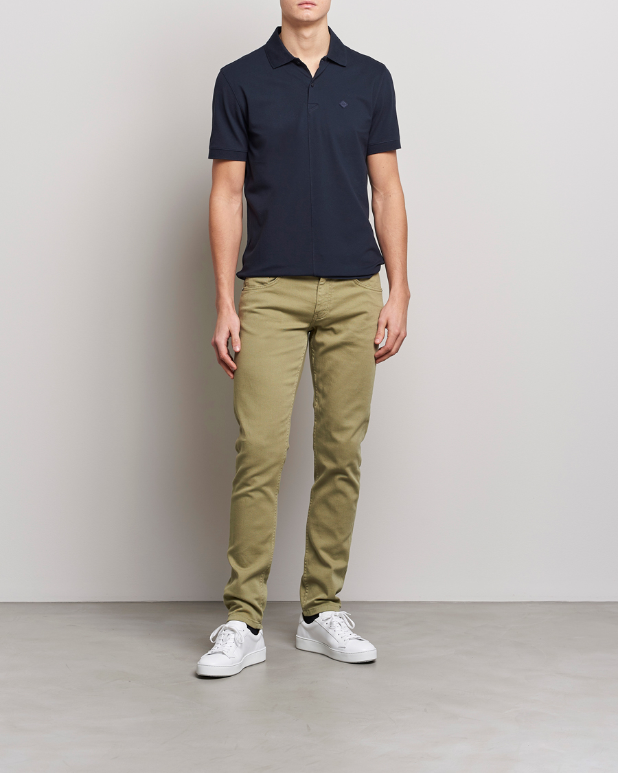 Herr | Byxor | J.Lindeberg | Jay Solid Stretch 5-Pocket Trousers Aloe