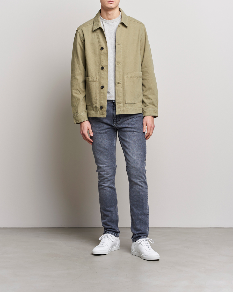 Herr | Jeans | J.Lindeberg | Cedar Greyish Organic Cotton Jeans Granite Grey