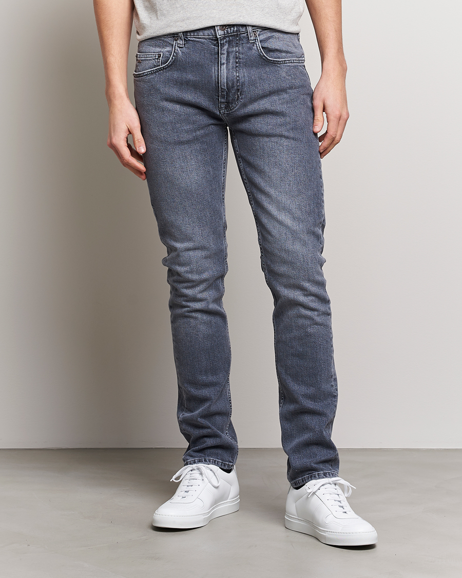 Herr | Jeans | J.Lindeberg | Cedar Greyish Organic Cotton Jeans Granite Grey