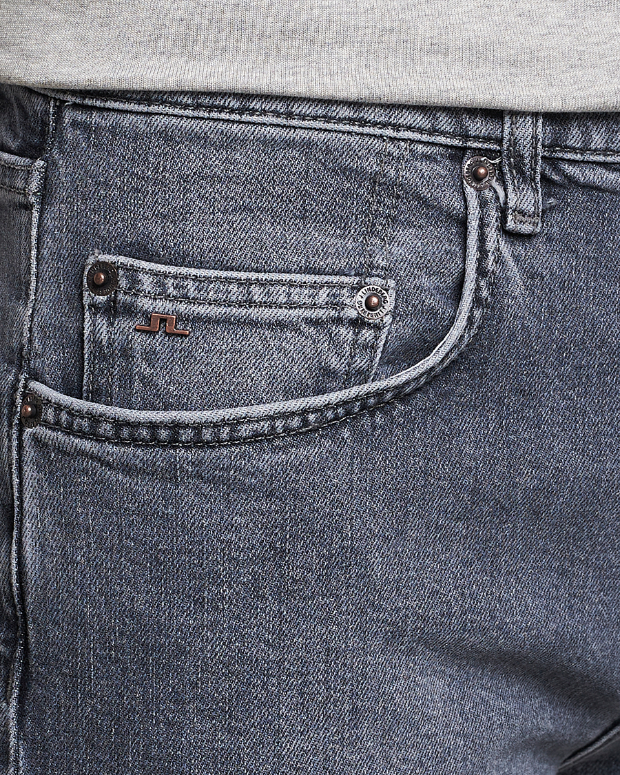 Herr | Jeans | J.Lindeberg | Cedar Greyish Organic Cotton Jeans Granite Grey