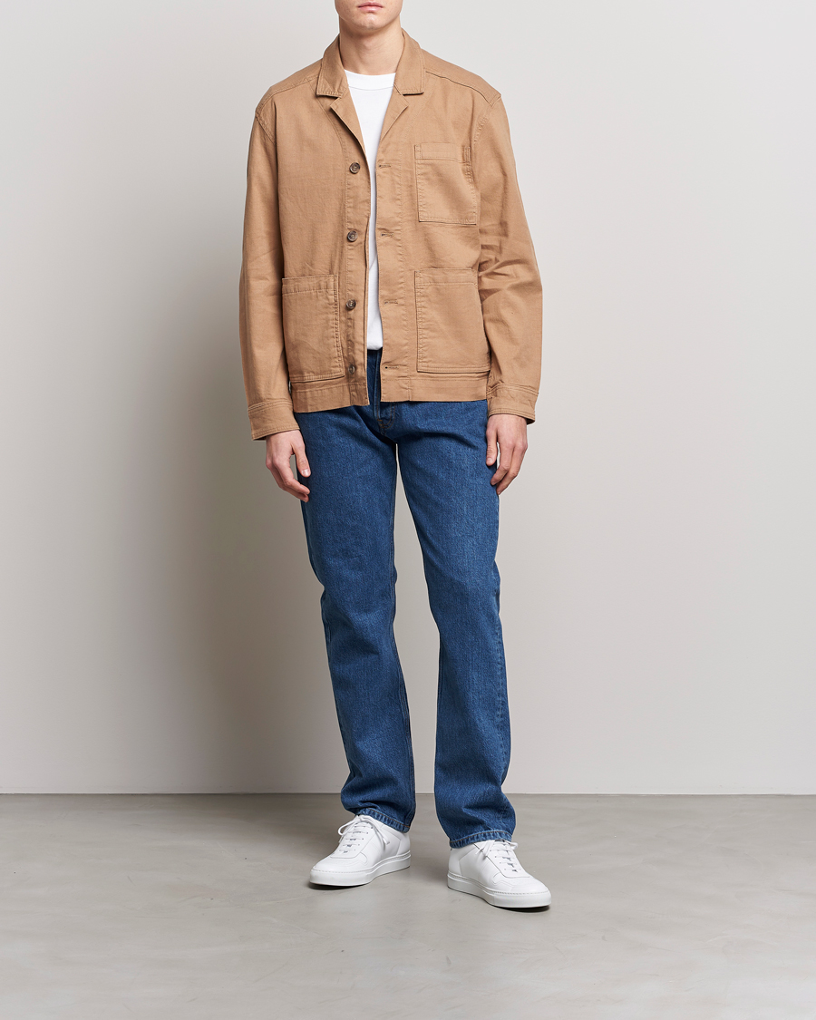 Herr | Jeans | J.Lindeberg | Cody Flat Indigo Regular Jeans Mid Blue