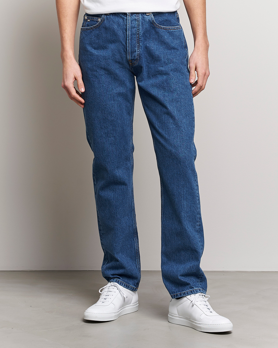 Herr | Jeans | J.Lindeberg | Cody Flat Indigo Regular Jeans Mid Blue