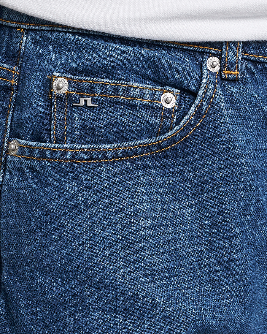 Herr | Jeans | J.Lindeberg | Cody Flat Indigo Regular Jeans Mid Blue