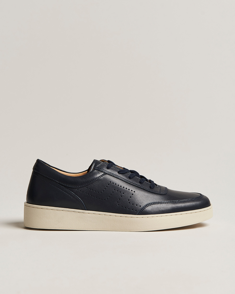 Herr | J.Lindeberg Art Tennis Leather Sneaker Navy | J.Lindeberg | Art Tennis Leather Sneaker Navy
