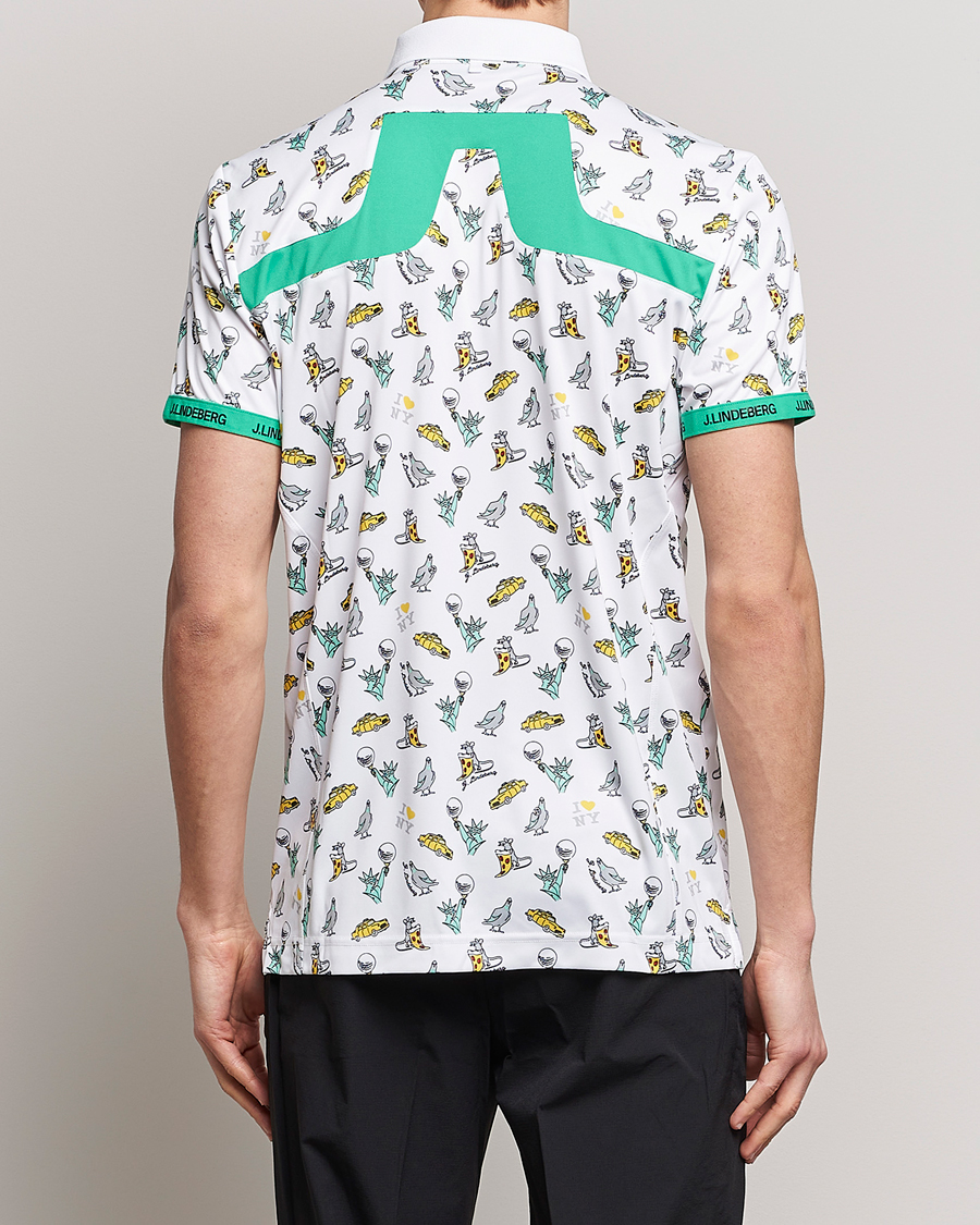 Herr | Pikéer | J.Lindeberg | KV PGA Printed Jersey Polo White