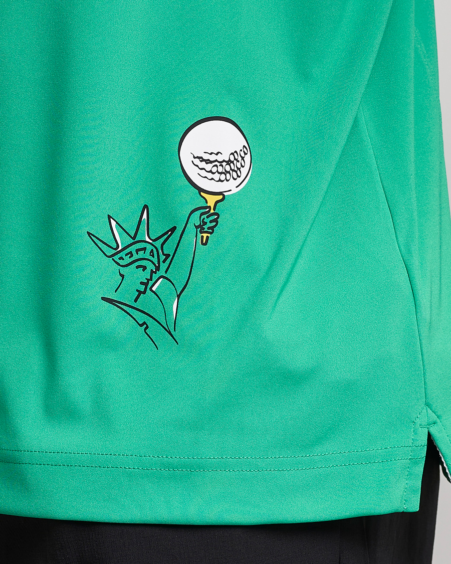 Herr | Pikéer | J.Lindeberg | KV PGA Printed Jersey Polo Blarney Green