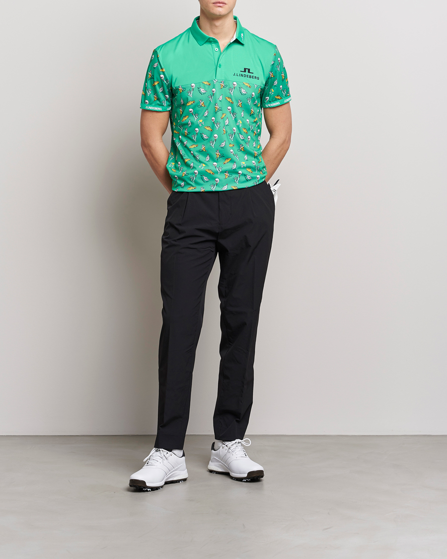 Herr | Pikéer | J.Lindeberg | Jeff PGA TX Jersey Polo Blarney Green