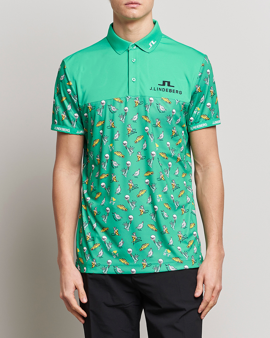 Herr | Pikéer | J.Lindeberg | Jeff PGA TX Jersey Polo Blarney Green