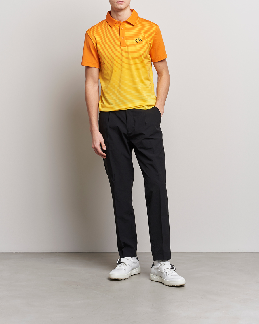 Herr | Pikéer | J.Lindeberg | Lowell Faded Slim Fit Polo Russet Orange